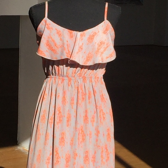 Orange and gray maxi dress - Picture 4 of 9